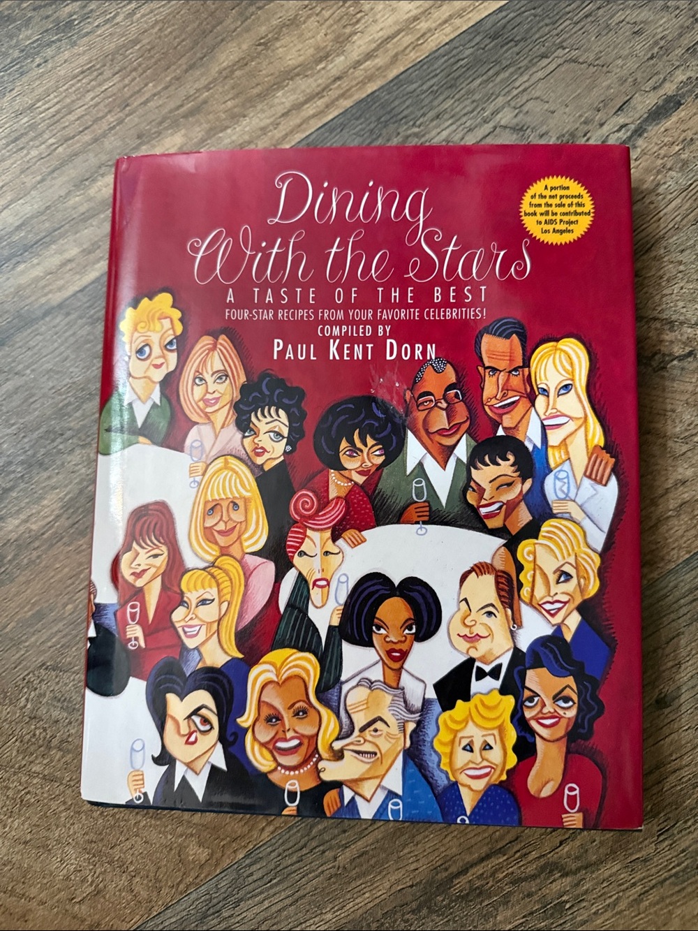 "Dining With the Stars" Hardcover Cookbook - Red Cover
